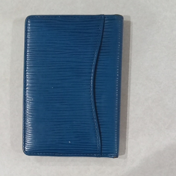 Louis Vuitton Blue Leather Card Holder - Picture 5 of 9